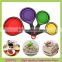 Amazon newest colorful collapsible silicone measuring cup spoons