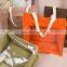 Green Handle Shoulder Jute Eco-friendly Reusable Bag