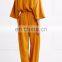 High Quality Elegant Women Pant Jumpsuit With 3/4 Sleeves