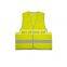 Hot sale small MOQ hi vis vest in 100% Polyester colorful reflective safety vest with EN20471
