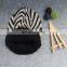 100% Acrylic Custom Make Black and White Strips Beanie Hat