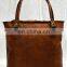 vintageleathercraft Real genuine leather messenger handbag brown bag briefcase