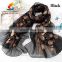 New foulard women spiral pashmina Embroidered Lace Scarf Long Soft polyester Wrap Shawl bufandas W4028