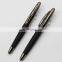 China manufacturer promotiona gift twist rubberized barrel metal ball pen with shiny tungsten carbide accents