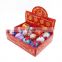 Ball shaped decorative Christmas metal gift tin box