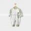 Summer thin section robe short-sleeved climbing baby rompers 100% cotton organic baby romper