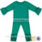 Best Selling Little Girls Icing Ruffle Top and Pants Set Kid Teal Cotton Comfortable Outfits Fall Colored Boutique Girl Clothing