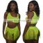 RST new fashion fluorescence green tassel bikini custom logo bikinis 2020 women swimwear beachwear buckle swimwear