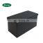 White PVC fabric comfortable soft storage ottoman fashion  bench for living room