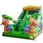 Customized Monkey And Elephant Theme Inflatable Slide Bouncer For Children Play Center