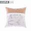 2018 New Item Knife Edge Geometry PU Poly Canvas Applique Cork Sofa Cushions For Sale