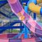 Factory price water park equipment water slide with big swimming pool for kids and adult for sale