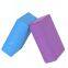 Eco friendly 2 pack custom logo EVA foam yoga block  with strap set