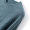 Round Neck Bluish Gray Sweaters for Men Lightweight Breathable Mens Pure Cashmere Sweaters