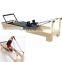 Topranking Reformer Bed For Yoga Museum And Home Exercise Machine White Wood Elina Balanced Fixing Core Of Body Pilates Reformer