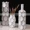 Creative design modern hotel home decoration artwork white resin flower vase for sale