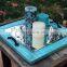dainty silver decorations set affordable glass mirror candle plate tray for wedding or party table mirror