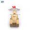 BT4002 Red handle 2"inch brass water gate valve