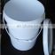 Wholesale white round plastic bucket for packing and storage