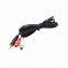 6 ft Stereo Audio Cable - 3.5mm Stereo Cable Male to 2x RCA Cable Female
