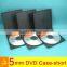 mini dvd case 5mm short black double dvd box                        
                                                Quality Choice