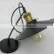Tonghua Black Diameter 22cm Iron Lamp Shade Decorative Vintage Pendant Light Industry Restaurant Loft Hanging Lamp