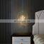 Led Round Pendant Lights Crystal Ring Hanging Lamps Gold Bedside Lighting Decoration Rotatable Luxury Droplight