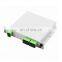 Ftth 1x4 plc box splitter steel tube pon plc splitter rack mount fiber optical modular plc splitter-rackmount type