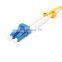 2.0mm 3.0mm LC duplex singlemode optical fiber connector
