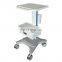 Wholesale ABS Plastic Computer Telemedicine Mobile ICU Monitoring Trolley with Power Socket