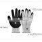 Wholesale 13G HPPE EN388 Level 5 Sandy Nitrile Coated Cut Resistant Work Gloves