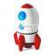 Cheap Large Custom Rocket Shaped Porcelain Ceramic Saving Money Box Coin Piggy Bank for Boy Kid Children