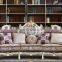 New arrival high quality wood royal antique sofa set furniture pure leather living room sofas