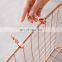Storage Basket Metal Book Organizer Home Decorative Metallic Wholesale Wire Stainless Steel Gift Gold Storage Basket With Handle