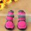 Outdoor Print Pink Cute Delicate Appearance Winter Pet Charm Booties Dog Winter Shoe