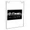 Wall Mount Acrylic Sign Holder Display Frame for Office Restaurant Paper Document