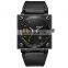 OULM HP8055 Men's Fashion&Casual Watch Japan Quartz Movement Simple Style Leather Band Watch Auto Date