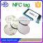 HSY manufacturer durable nfc label printing phone App rfid system self adhesive rfid tag price