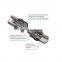 Stucchi VEP high-end series hydraulic couplers Flat Face Type Thread Locked Hydraulic Quick Coupler Coupling