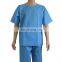 Medical customized hospital patient gown with short sleeve