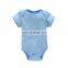 100% Cotton Plain Color Unisex Short Sleeve Baby Bodysuits Wholesale New Born Baby Clothes