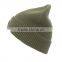 2016 High Quality 100 acrylic knit plain beanie with 3d letter