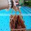 Square Summer Bohemian Bag Square Rattan Top Handles Bag Unique Design