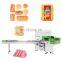 Automatic Loaf Cupcake Bread Nitrogen Biscuit Tissue Mask Stick Fill Flow Wrapper Donut Pack Machine