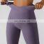 White scrunch bum leggings activewear tights yoga sport leggings pants fitness rib high waist customized leggings