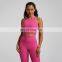 Custom Logo High Neck Racer Back Shockproof High Support Good Quality Sports Yoga Bra Crop Top Women Training Fitness Gym Wear