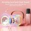 RGB lighting 6W Rechargeable Portable Mini Karaoke Speaker With  TWO Wireless Mic for party