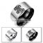 316L Stainless steel men's ring cross retro swagger Punk rock goth band boyfriend gift