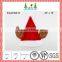 Red and white color with reindeer antlers christmas hat