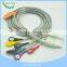 Professional ECG M1673A snap type 3 leadwires ECG cables